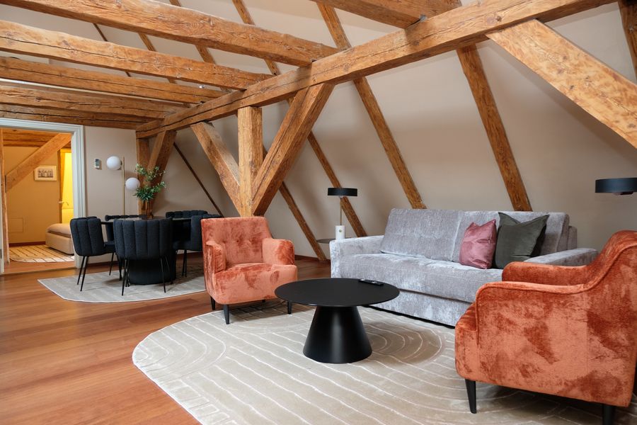 A loft-suite sitting room