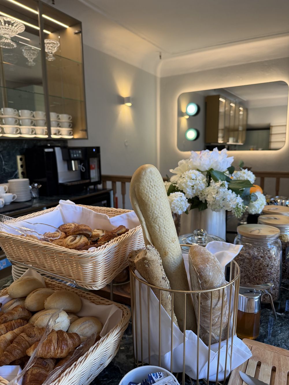 Fresh bread and pastries